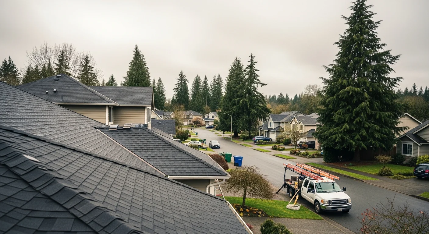 Federal Way residential street with family homes and suburban character in established neighborhood.